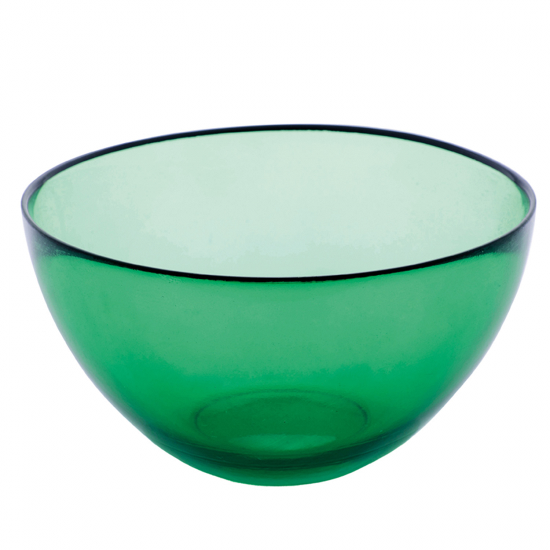 Glass Salad Bowl Ø 30 cm - Green