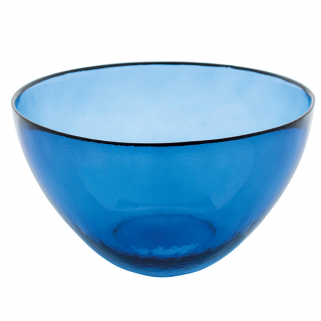 Glass Salad Bowl Ø 30 cm - Blue