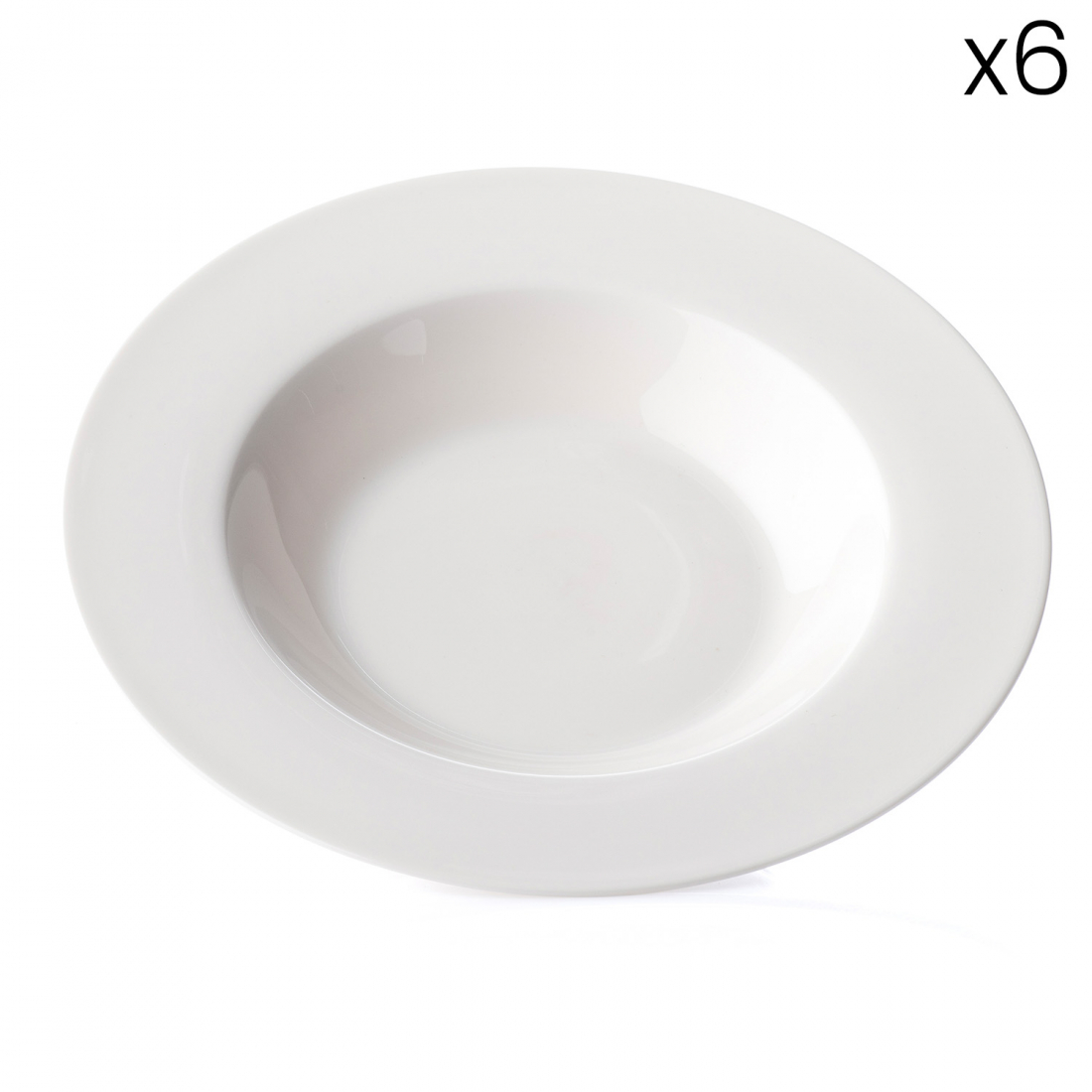 Snow Set Of 6 Deep Plates