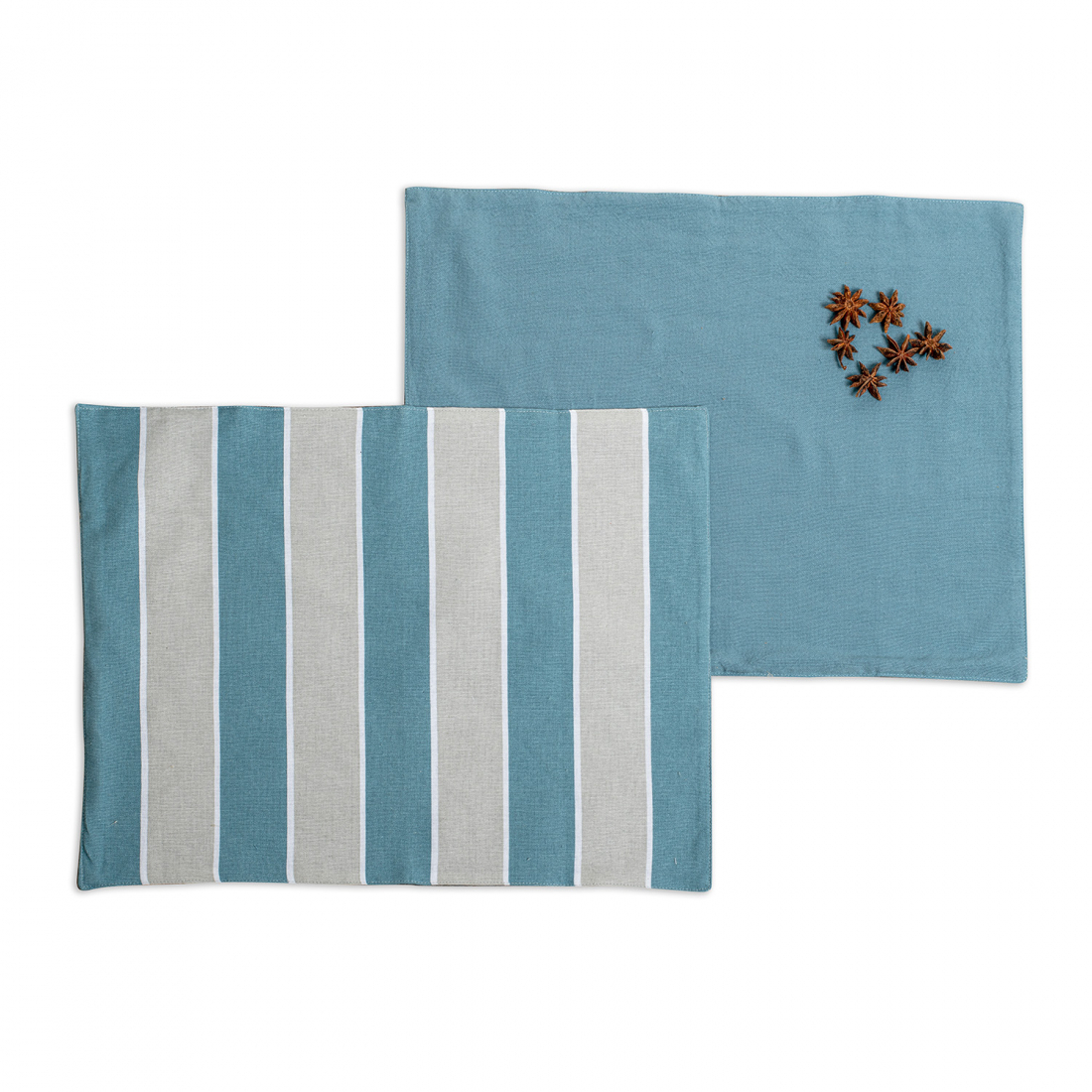 Pamukkale 2 Placemats - Blue