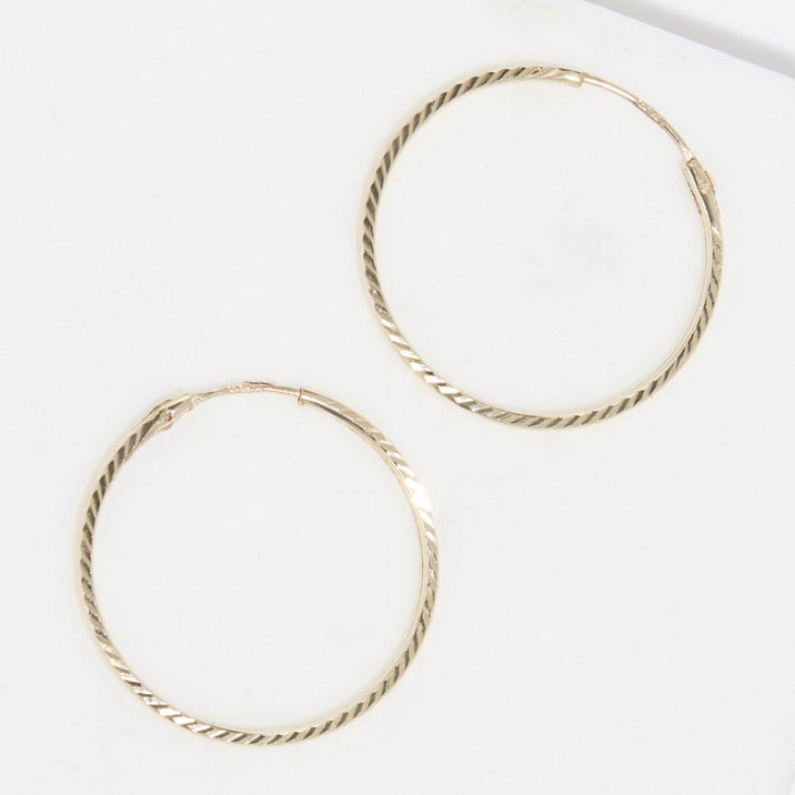 Women's 'Créoles Twistées' Earrings