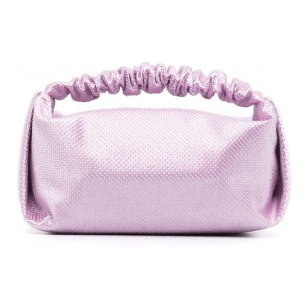 'Scrunchie Crystal Embellished' Mini Tasche für Damen