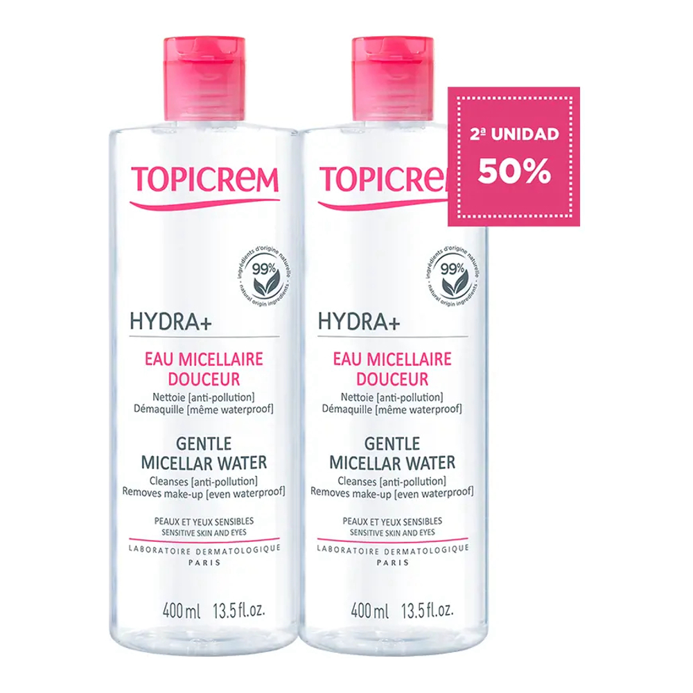 'Hydra+ Gentle' Micellar Water - 400 ml, 2 Pieces