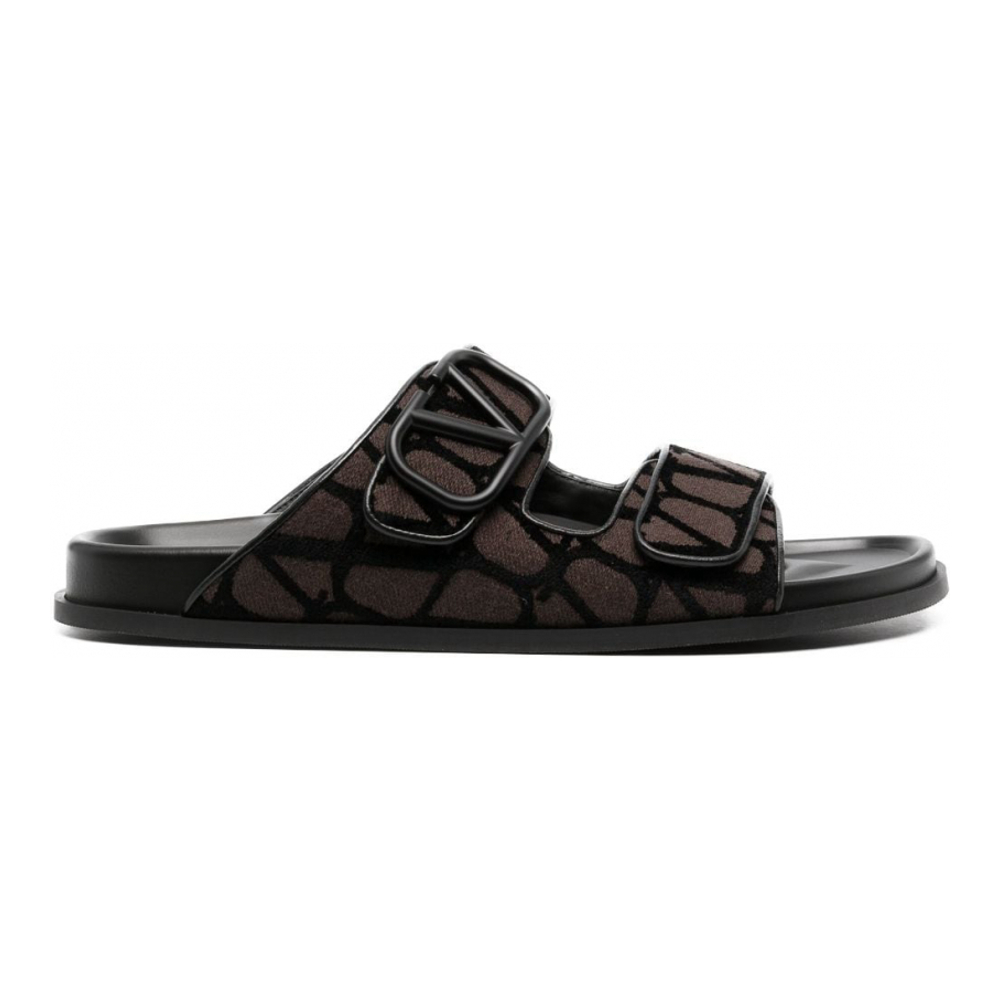 Men's 'VLogo Toile Iconographe' Flat Sandals