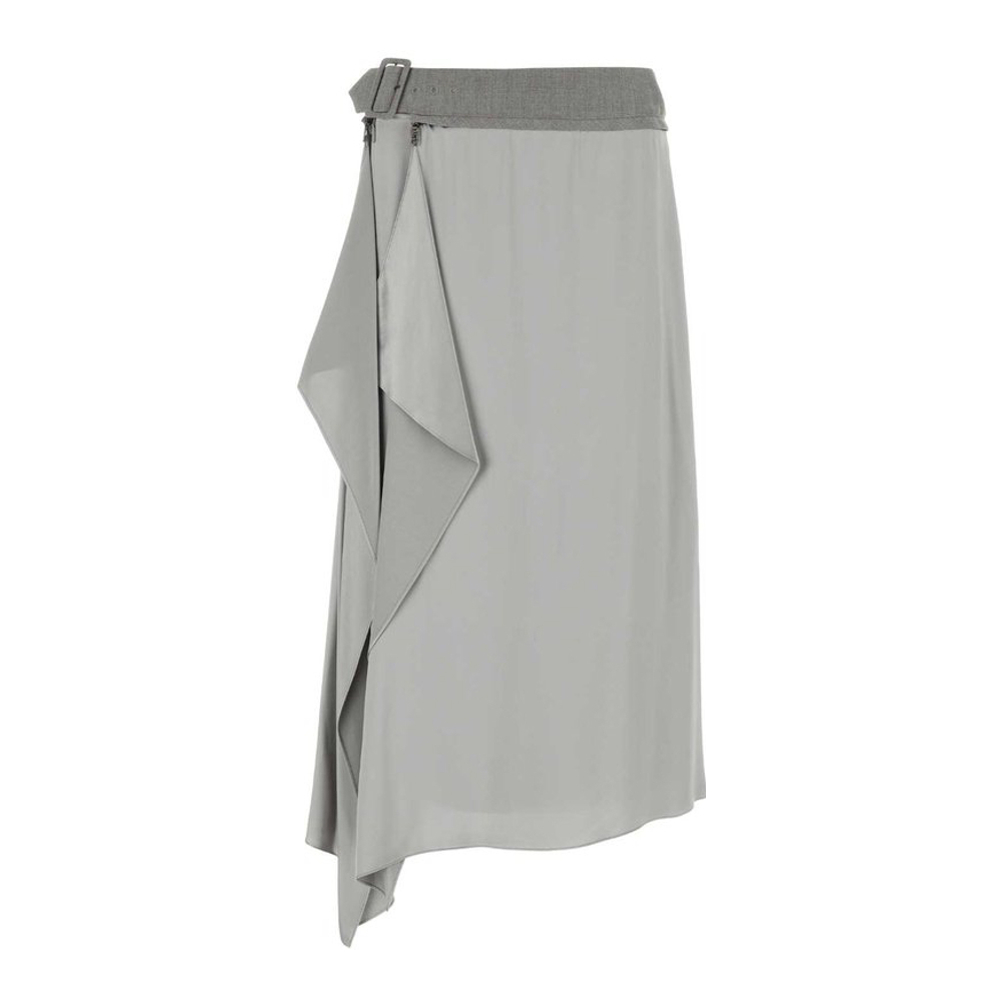 Women's 'Belted Ruffled' Midi Skirt