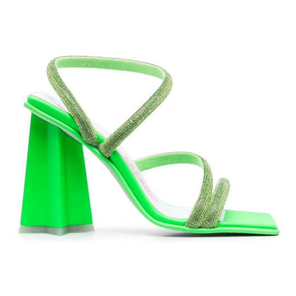 'Crystal-Strap' Sandalen mit Absatz für Damen