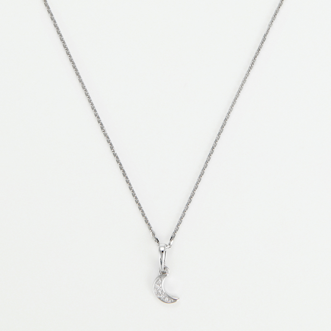 'Diamond Moon' Halskette mit Anhänger für Damen