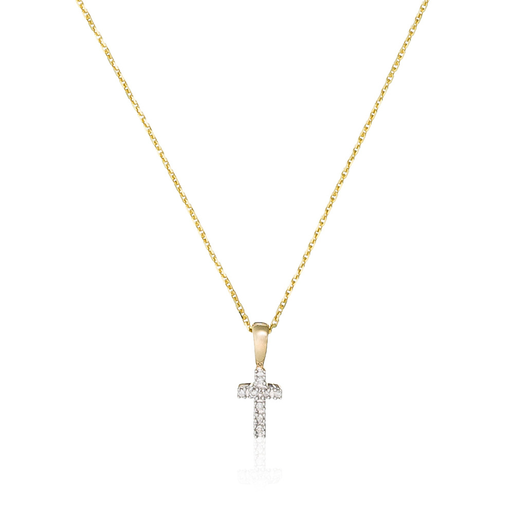 Pendentif sur chaine 'Mini Croix' pour Femmes