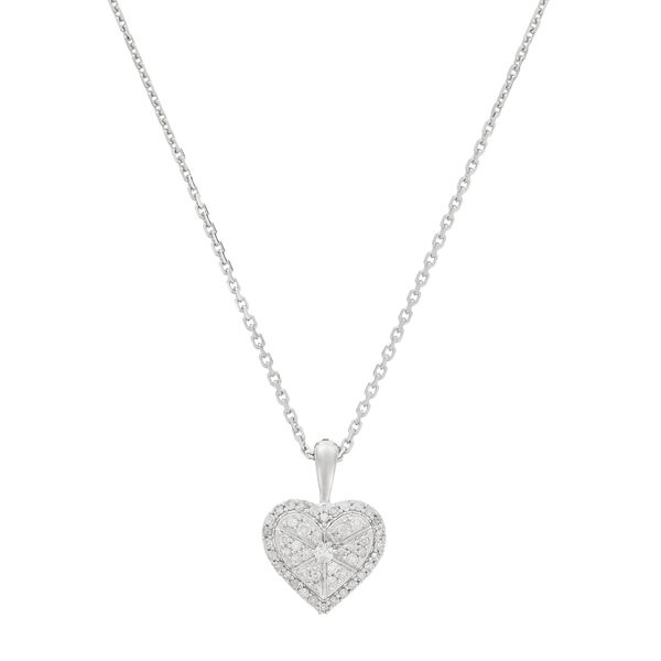 Pendentif sur chaine 'Coeur Pris' pour Femmes