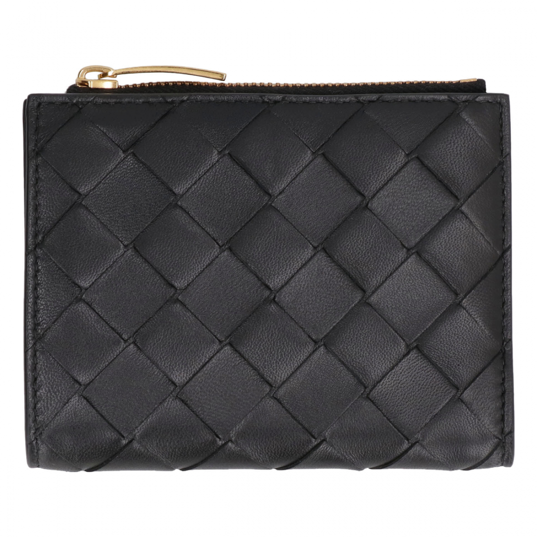 Women's 'Small Intrecciato Bi-Fold Zip' Wallet