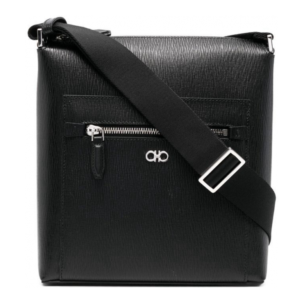 Men's 'Logo-Plaque' Messenger Bag