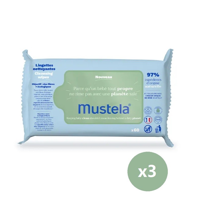 Lingettes 'Acqua Bio' - 70 Pièces, 3 Pack