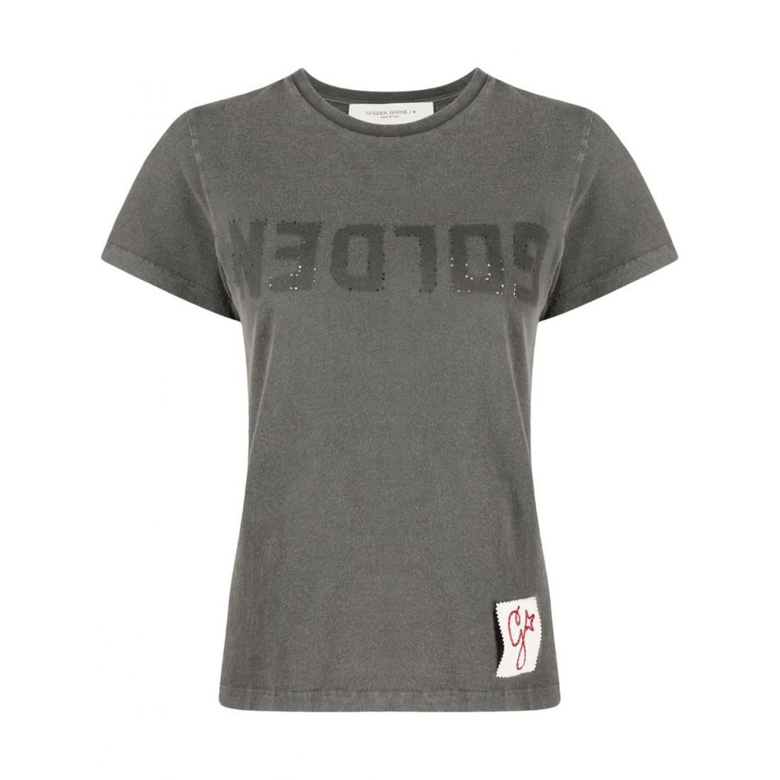 'Logo' T-Shirt für Damen