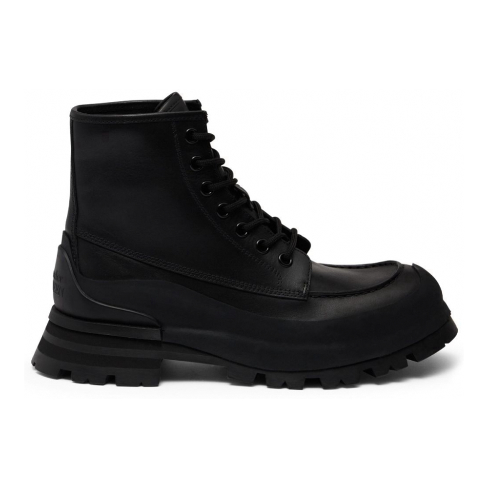 Men's 'Logo Embossed' Combat Boots