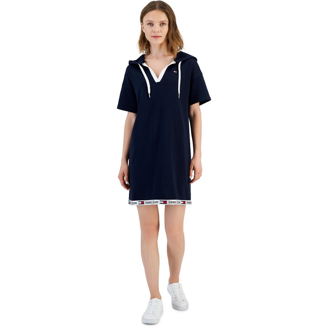 Robe à capuche 'Logo' pour Femmes