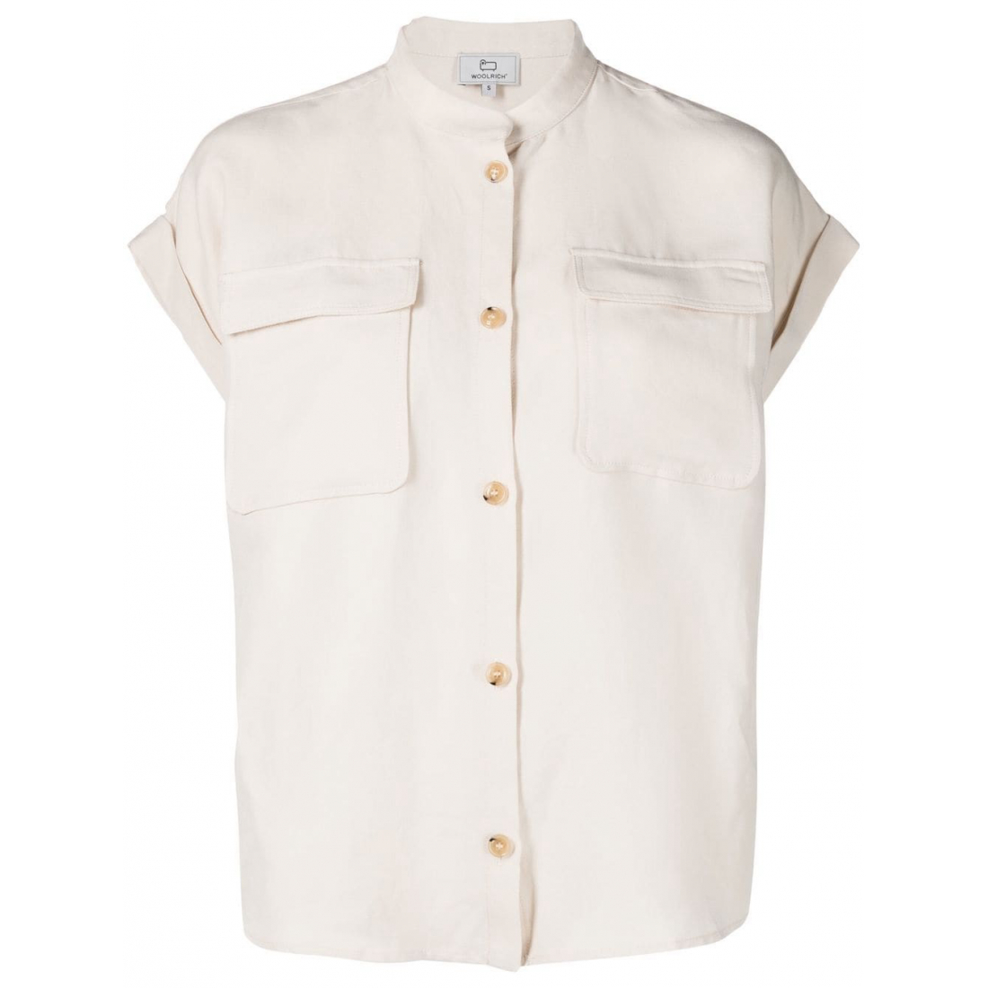 Chemise 'Cap Sleeve Button-Up' pour Femmes