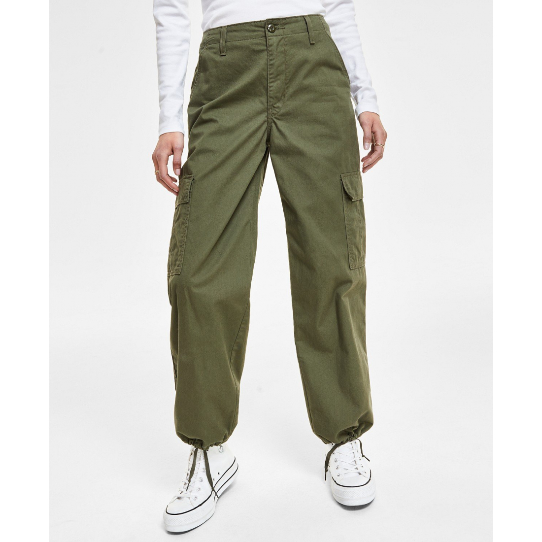 Women's '94 Baggy Cotton High Rise' Cargo Trousers