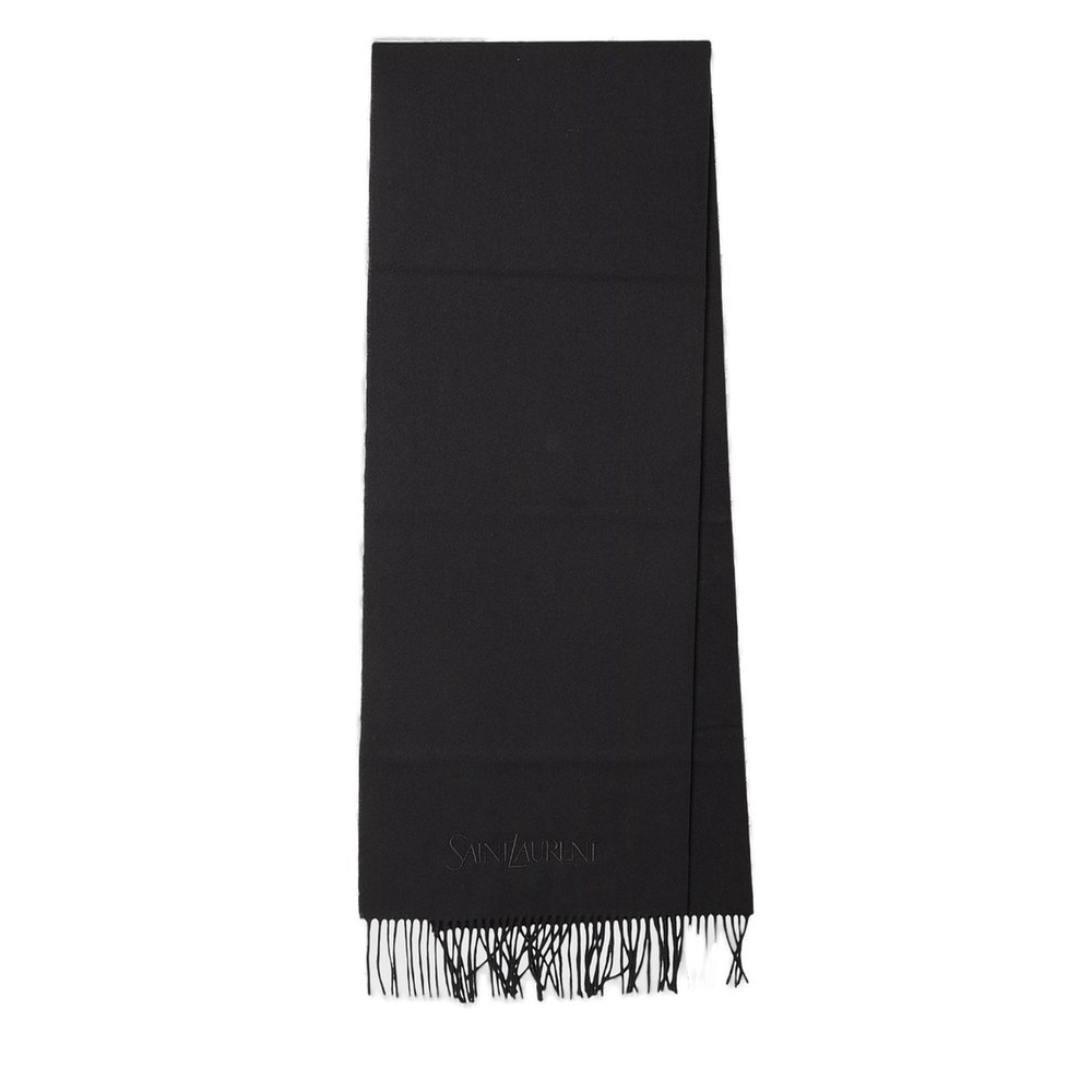 Men's 'Logo Embroidered' Wool Scarf