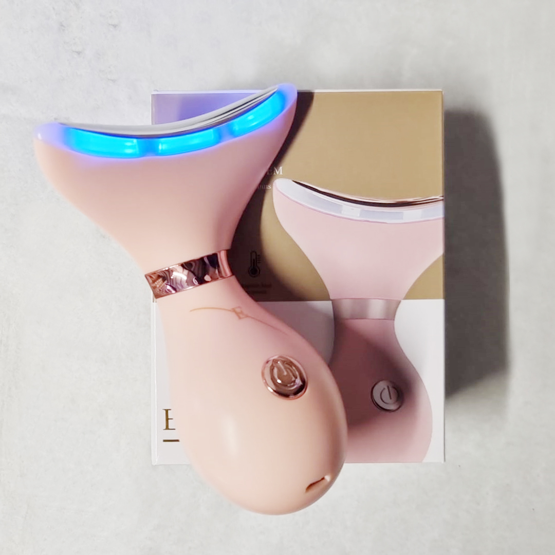 'Rose Gold Neck & Jawline Definer LED' Anti-Aging Device