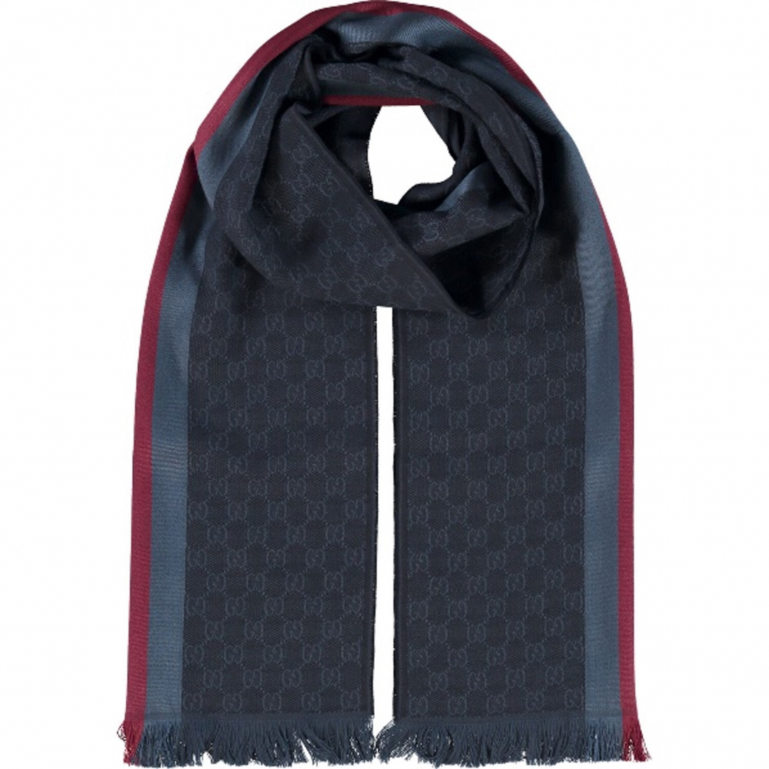 'Logo' Wool Scarf