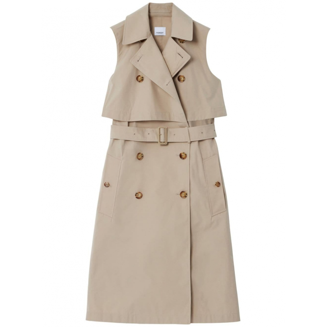 'Layered Trench Coat' Ärmelloses Kleid für Damen