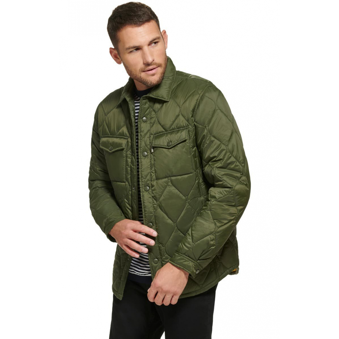 'Water Resistant' Gesteppte Jacke für Herren