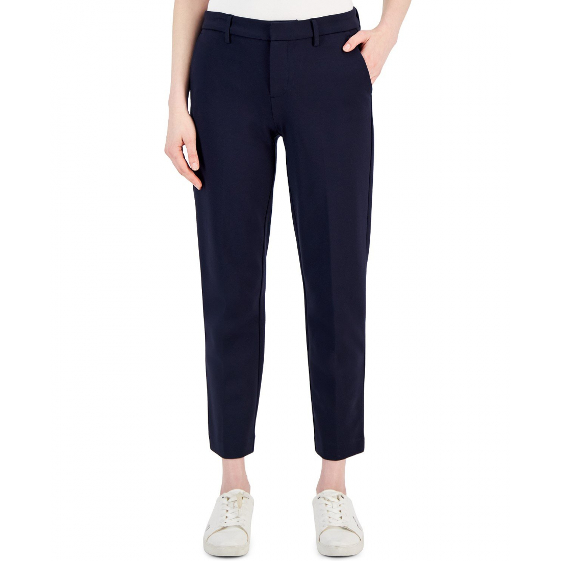 TH Flex Straight-Leg Ankle Ponte Pants für Damen