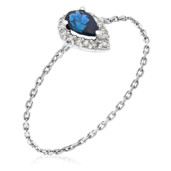 Women's 'Blue Tear' Ring