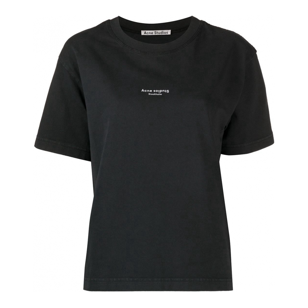 'Logo' T-Shirt für Damen