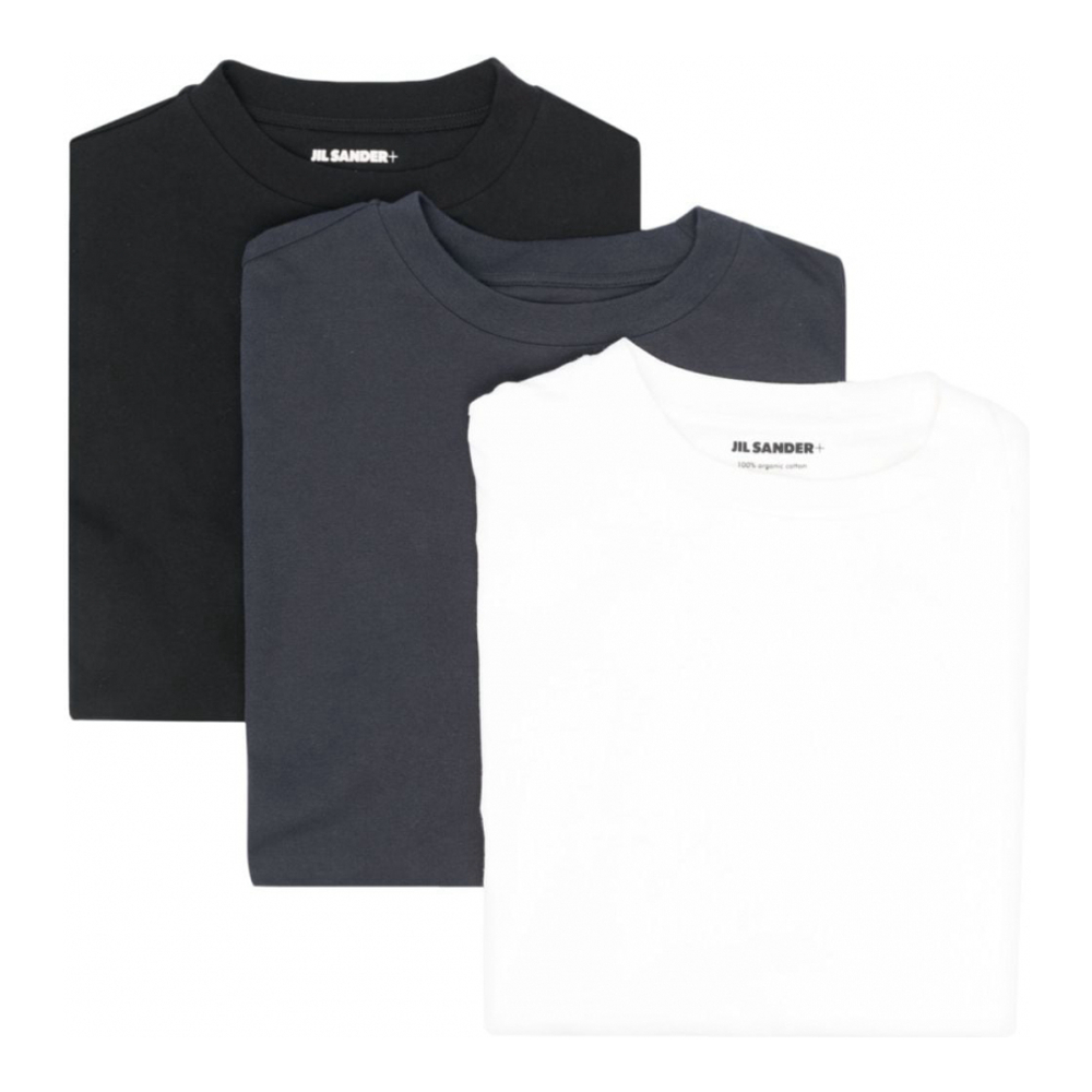 Men's 'Logo Patch' T-Shirt - 3 Pieces