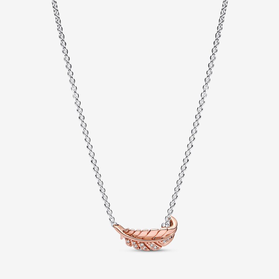 Collier 'Floating Curved Feather' pour Femmes