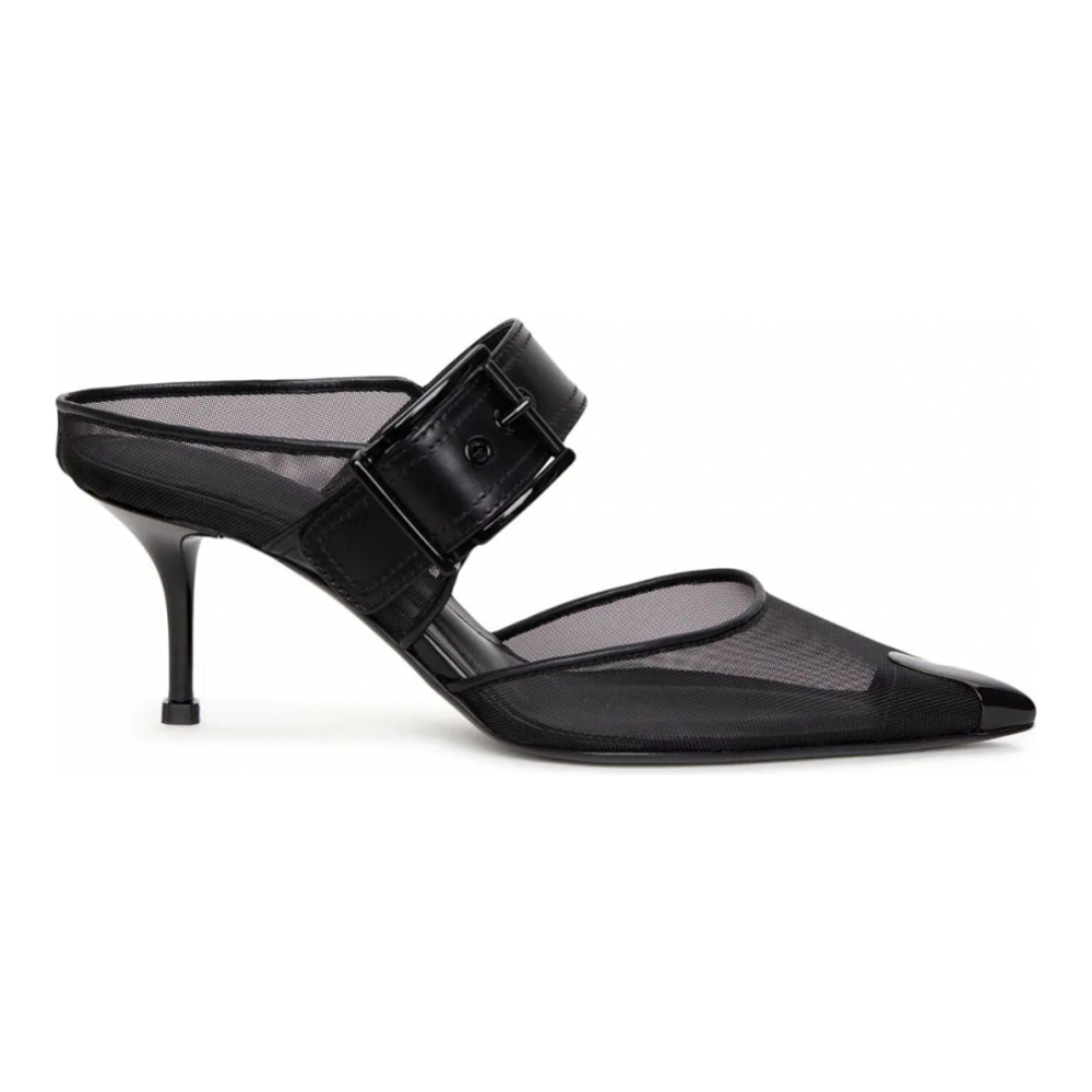 Women's 'Panelling' High Heel Mules