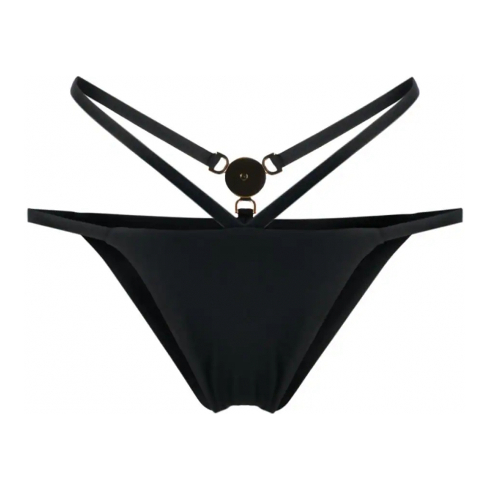 Bas de bikini 'Medusa Plaque Strappy' pour Femmes