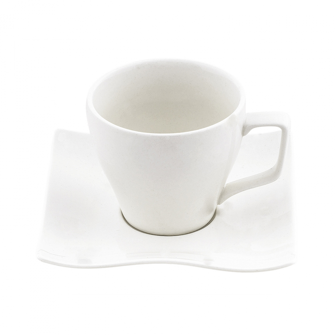 'Quark' Tea Cup + Saucer - 4 Pieces