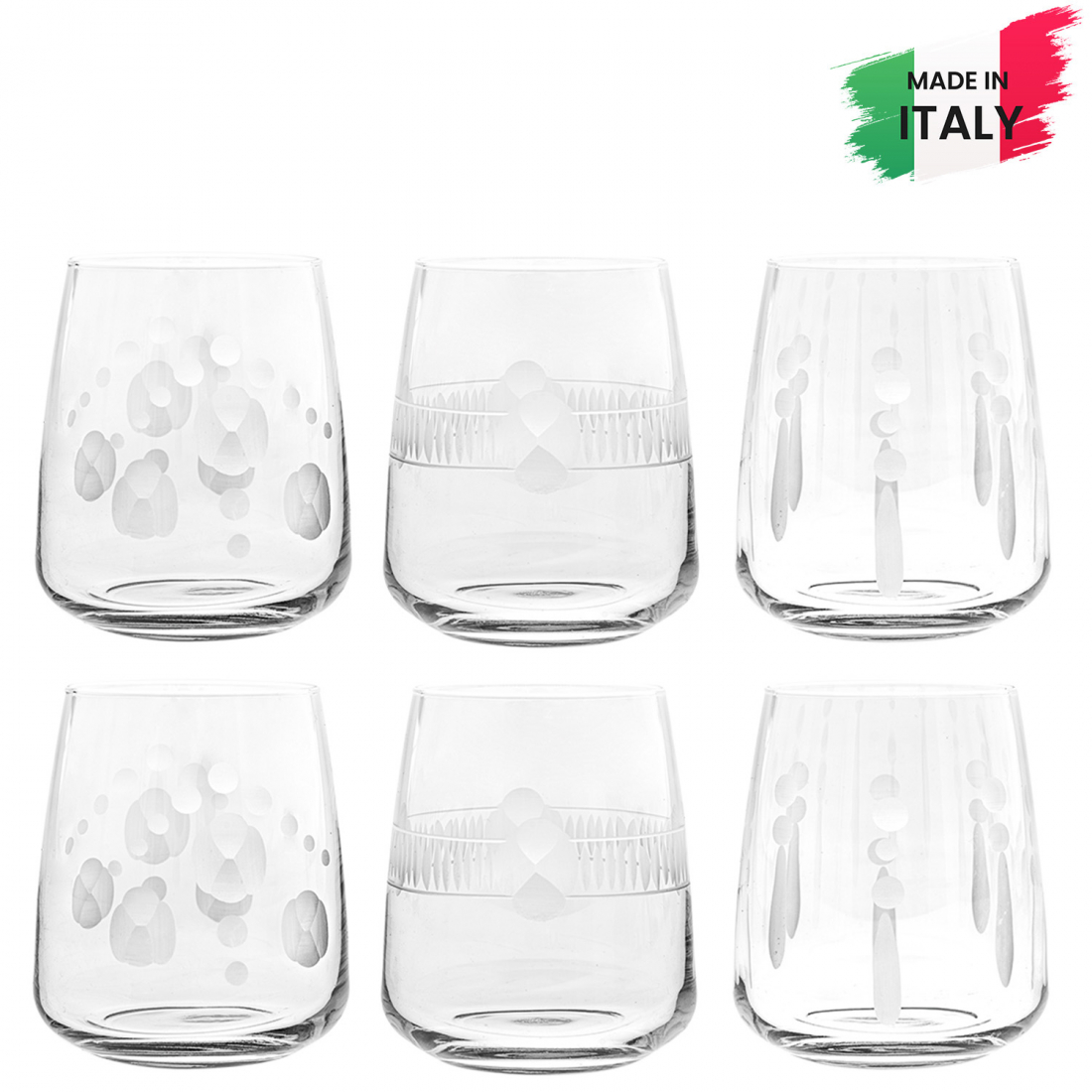 'Praga' Water Glass Set - 350 ml, 6 Pieces