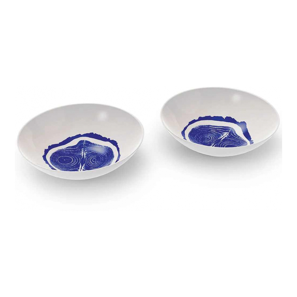 Service d'assiettes à soupe 'Tronc' - 20 cm - 2 Pièces