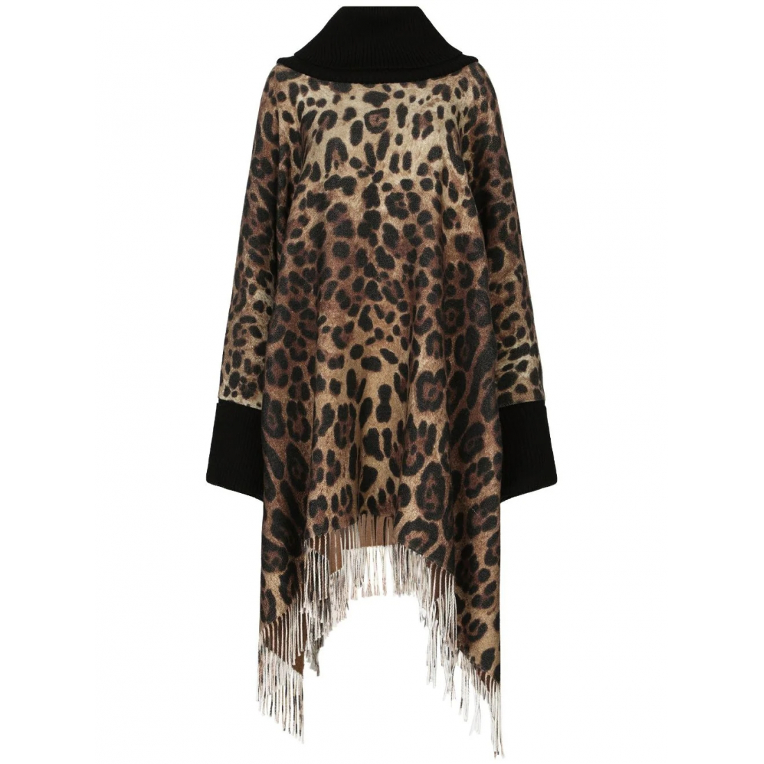 'Fringed' Cape-Poncho für Damen