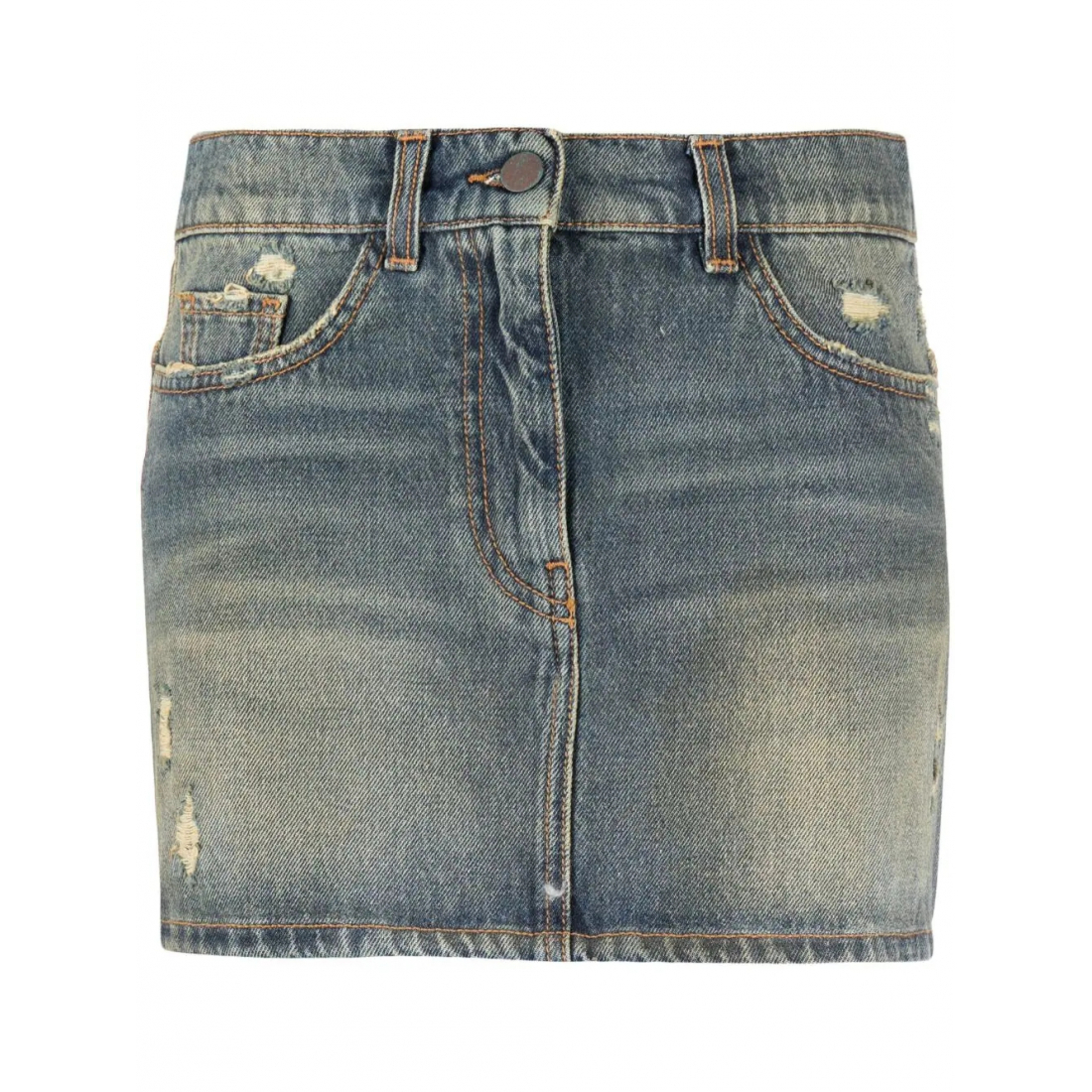 Women's 'Ripped Denim' Mini Skirt