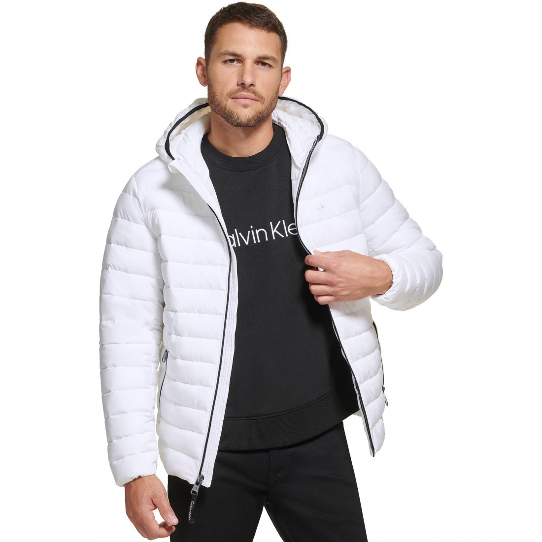 Men's 'Hooded Packable' Quilted Jacket