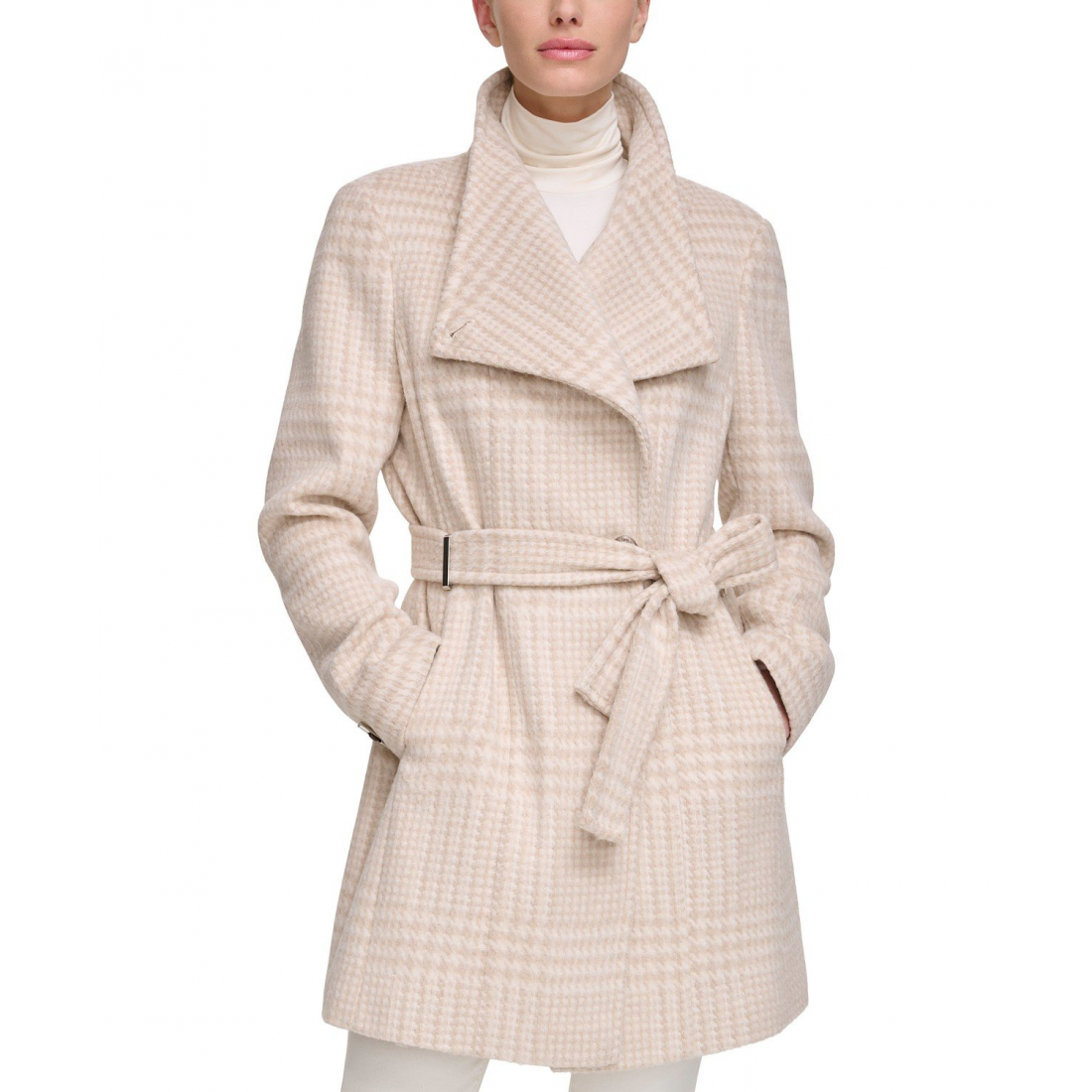 Women's 'Asymmetrical Belted Wrap Coat'