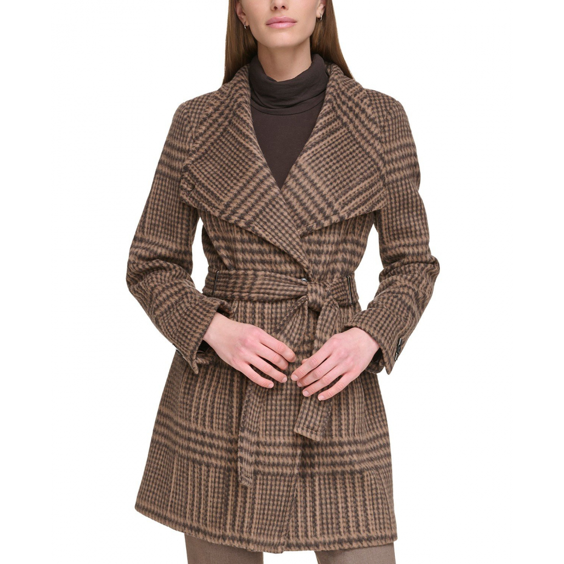 Women's 'Asymmetrical Belted Wrap Coat'