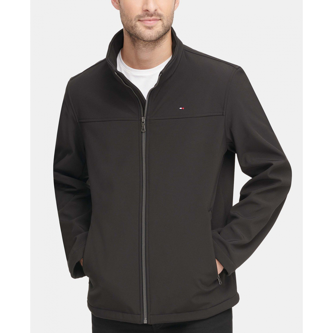 Soft-Shell Classic Zip-Front Jacket pour Hommes