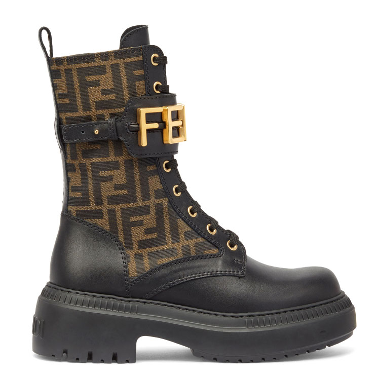 Women's 'Fendigraphy' Combat Boots