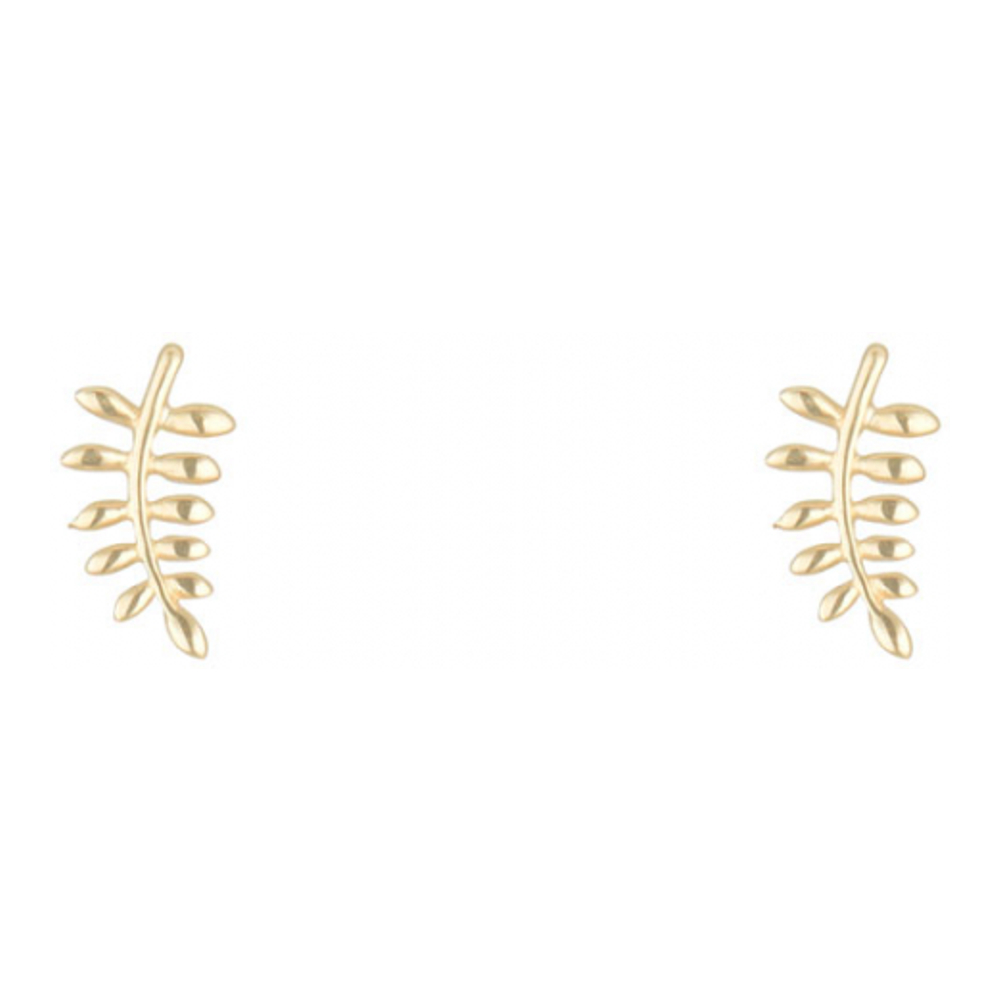 Women's 'Feuilles D'Or' Earrings