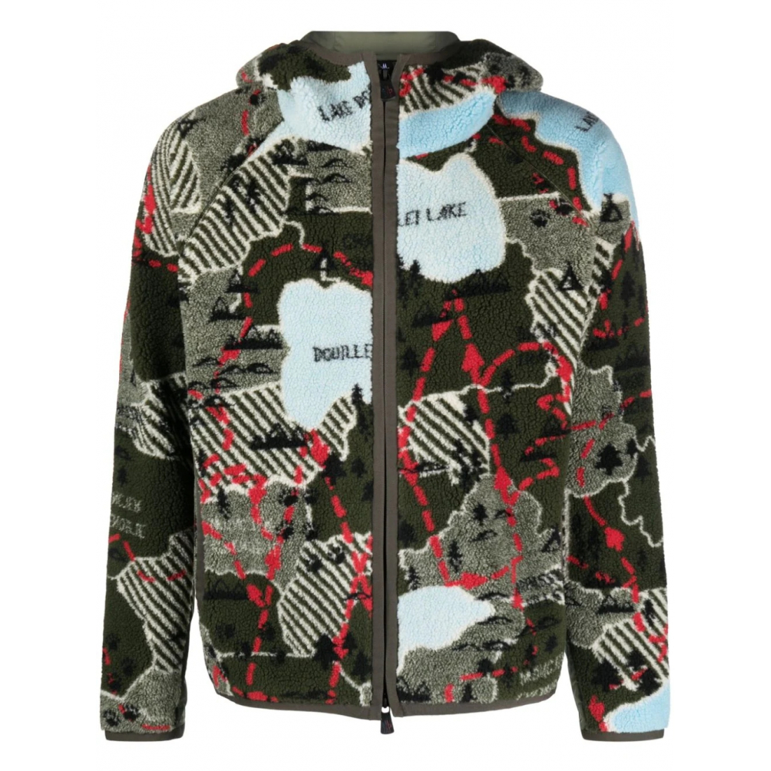 Veste 'Graphic Zip-Up Hooded' pour Hommes