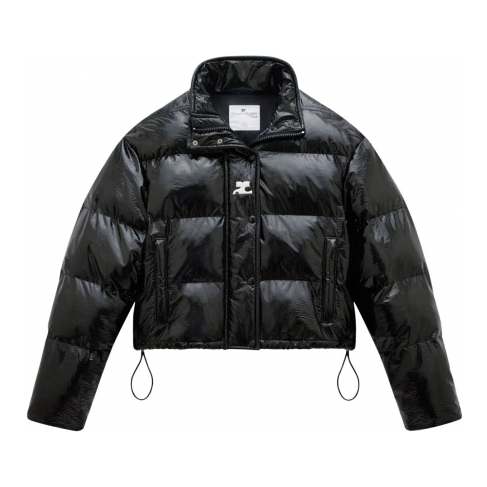 Women's 'Vynil Logo-Print' Puffer Jacket