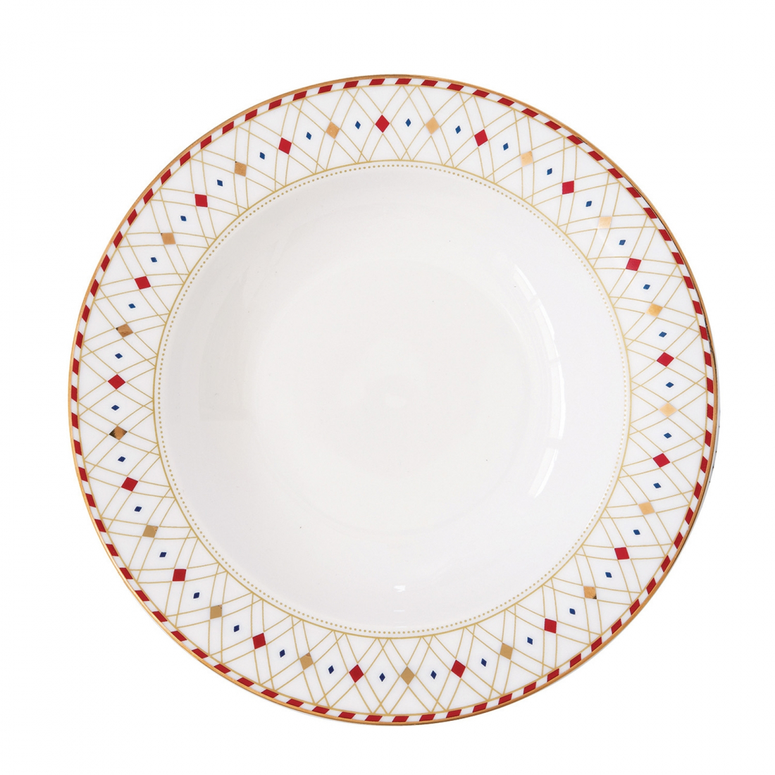 Set Of 6 Soup Plates Ø 21.5 Cm. Christmas Wonderland