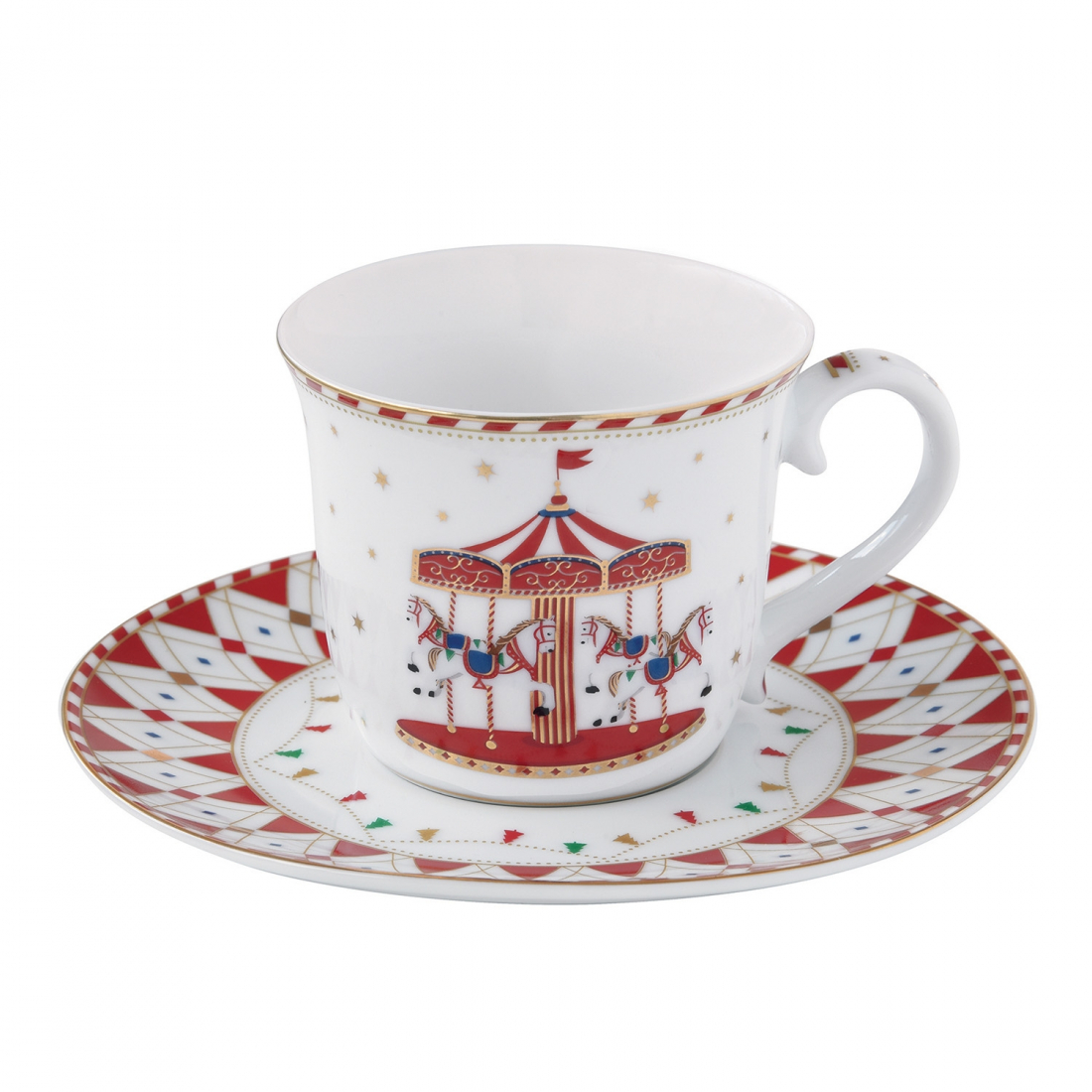 Christmas Wonderland Tea Cup And Saucer 200 Ml