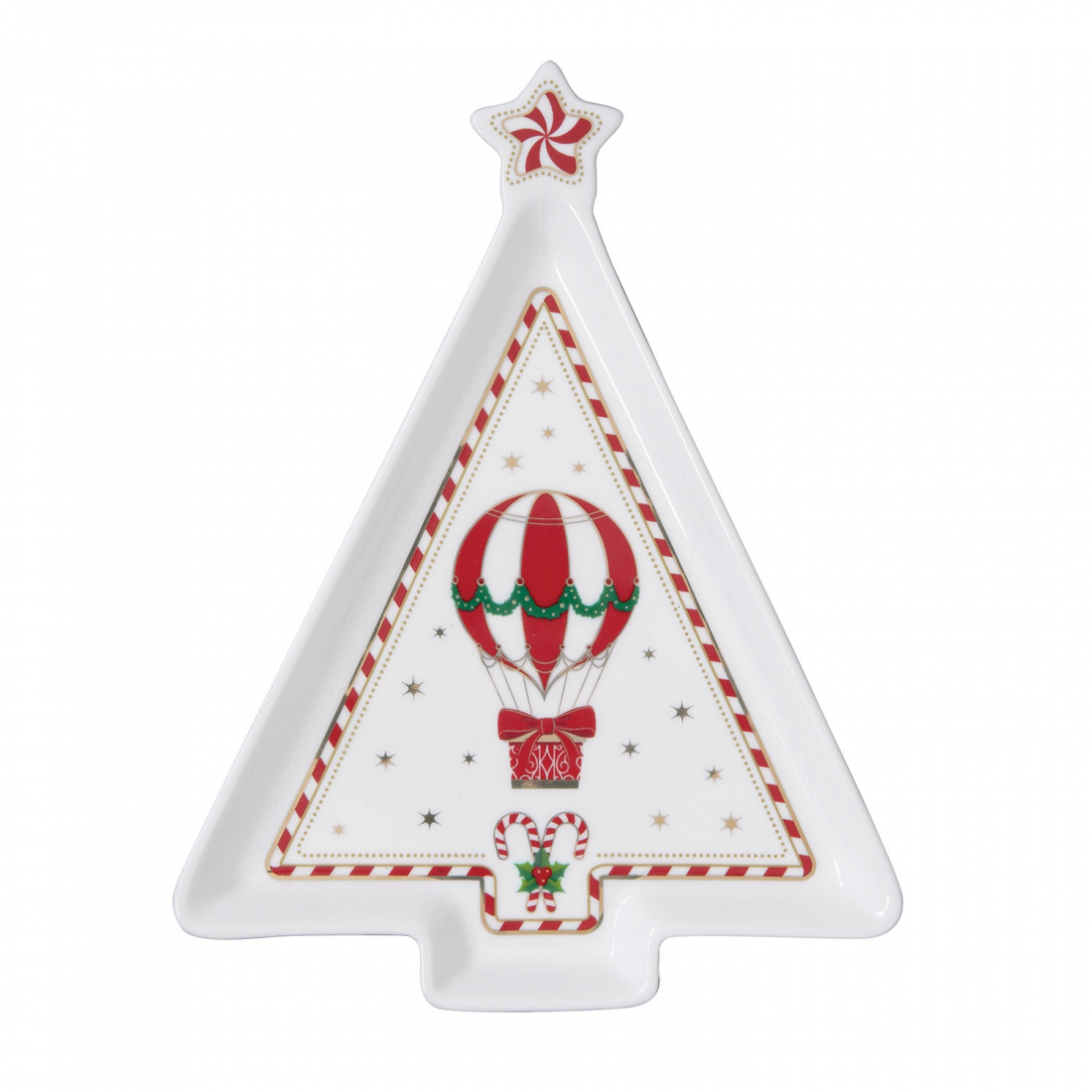 Fir-Shaped Plate 21×16 cm Christmas Wonderland