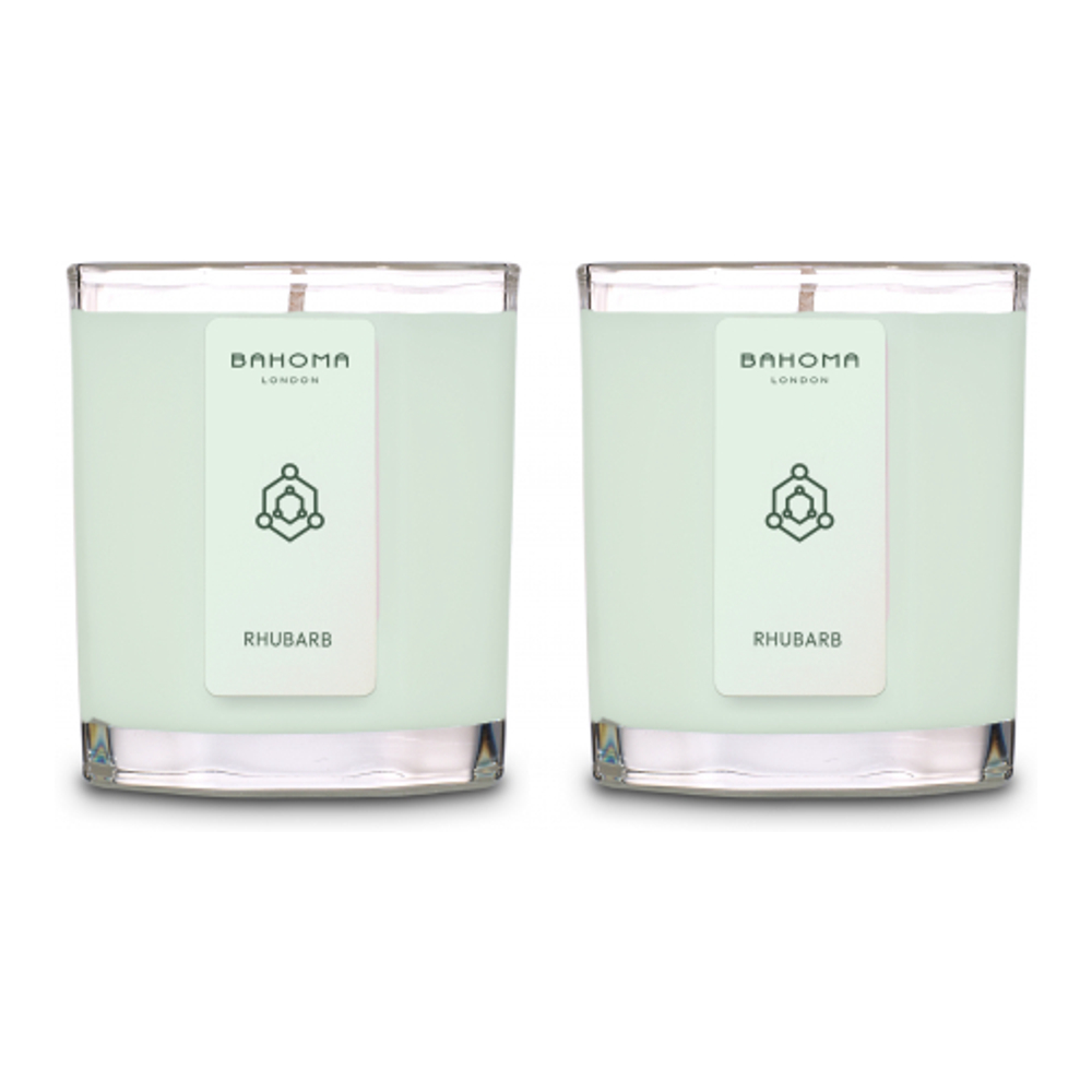 'Aromatic' Candle Set - Rhubarb 2 Pieces